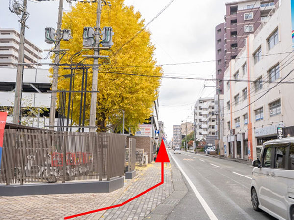 JR水前駅からの道順